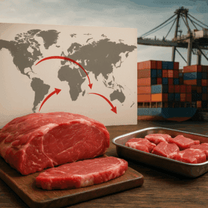 Handel zagraniczny mięsem – kierunki i bariery