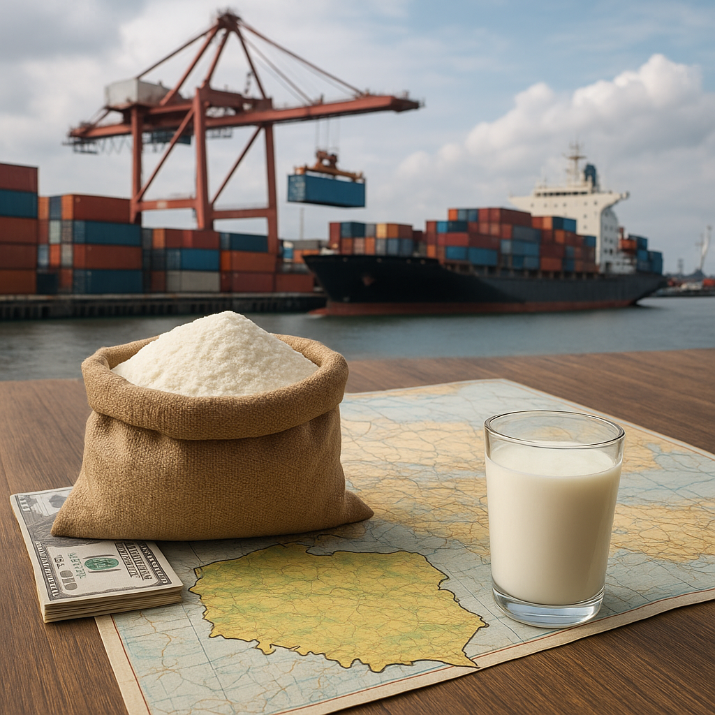 Handel międzynarodowy mlekiem w proszku – wpływ na Polskę
